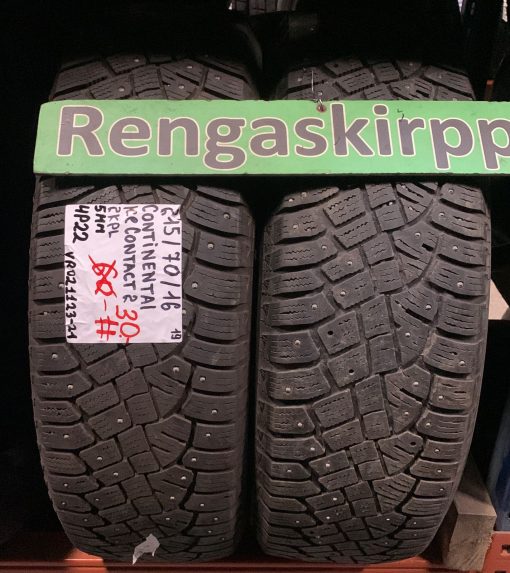 215/70R16 Continental IceContact 2 nasta 5mm / 4P22