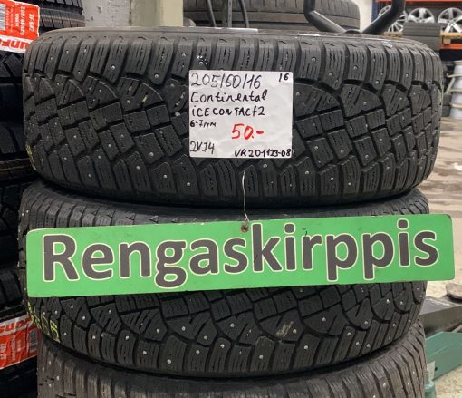 205/60R16 Continental IceContact 2 nasta 6-7mm / 2V74
