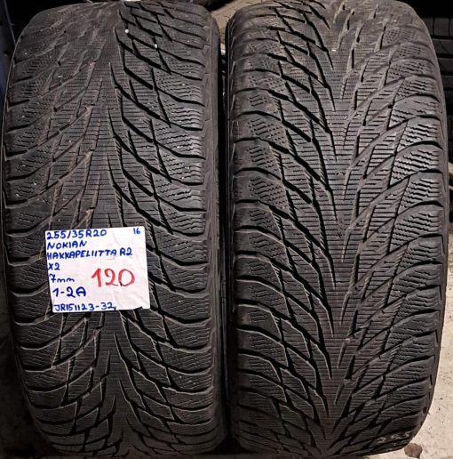 255/35R20 Nokian HKPL R2 kitka 7mm / 1-2A
