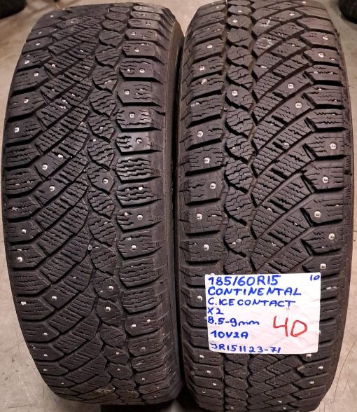 185/60R15 Continental ContiIceContact nasta 8,5-9mm / 10V2A