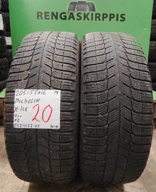 205/55R16 Michelin X-Ice kitka 4mm / 3V10