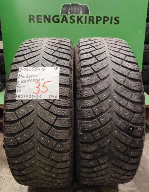 205/55R16 Michelin X-Ice North 4 nasta 5mm / 3P10