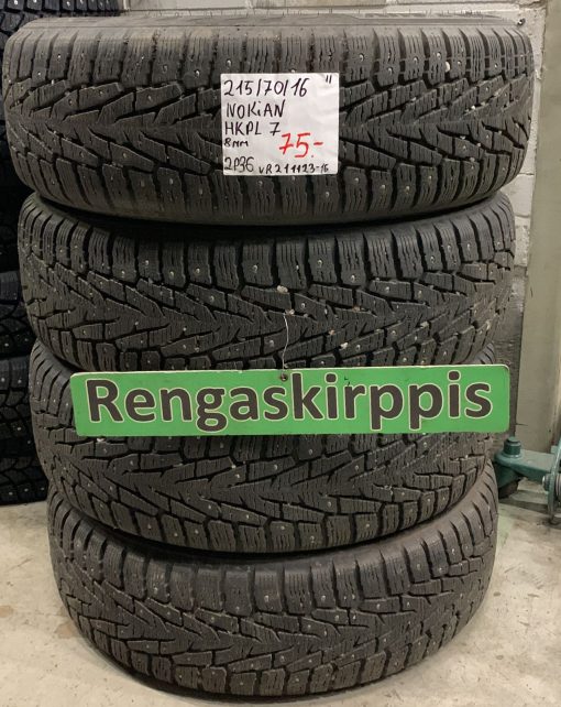 215/70R16 Nokian HKPL 7 nasta 8mm / 2P36