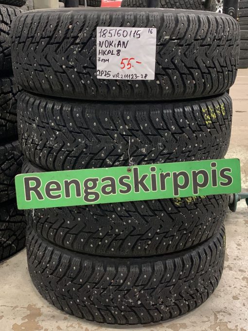 185/60R15 Nokian HKPL 8 nasta 7mm / 2P75