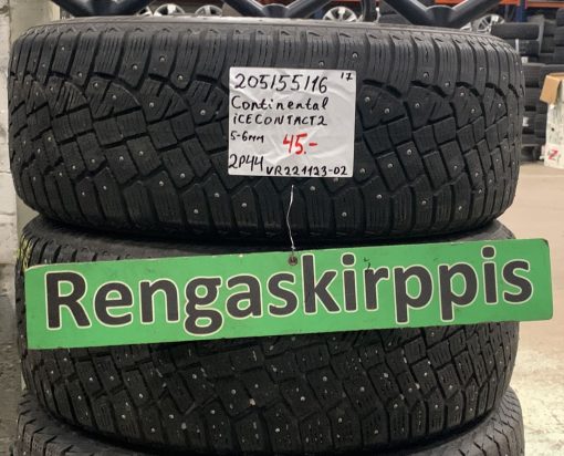 205/55R16 Continental IceContact 2 nasta 5-6mm / 2P44