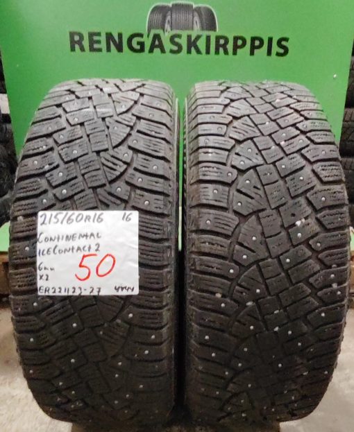 215/60R16 Continental IceContact 2 nasta 6mm / 4V44