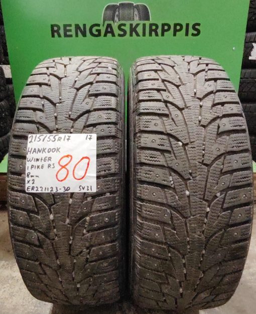 215/55R17 Hankook Winter IPike RS nasta 8mm / 5V31