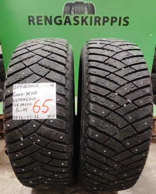 205/60R16 GoodYear UltraGrip Ice Arctic nasta 8mm / 3P10