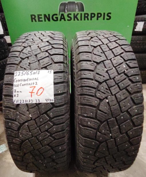 225/65R17 Continental IceContact 2 nasta 7mm / 4P20