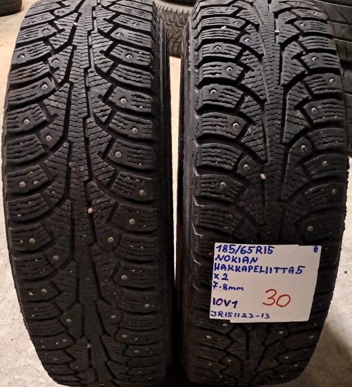 185/65R15 Nokian HKPL 5 nasta 7-8mm / 10V1