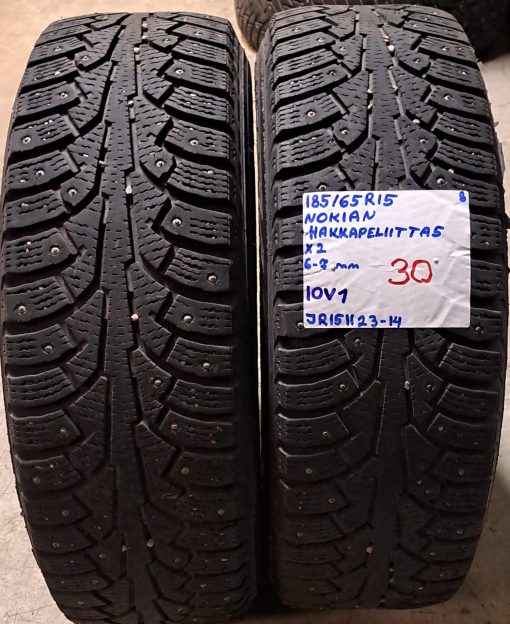 185/65R15 Nokian HKPL 5 nasta 6-7mm / 10V1