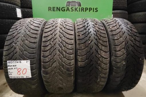 195/55R16 Nokian HKPL R3 kitka 7mm / K4