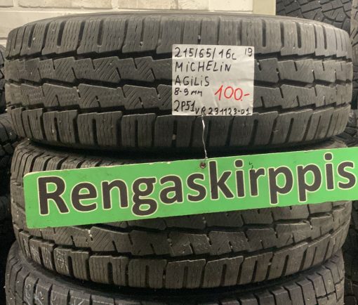 215/65R16c Michelin Agilis kitka 8-9mm / 2P51