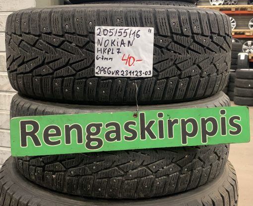 205/55R16 Nokian HKPL 7 nasta 6-7mm / 2P66