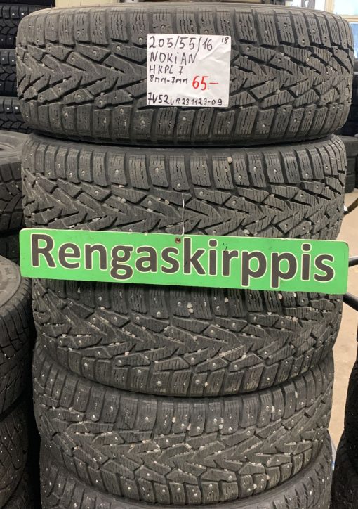 205/55R16 Nokian HKPL 7 nasta 7-8mm / 7V52