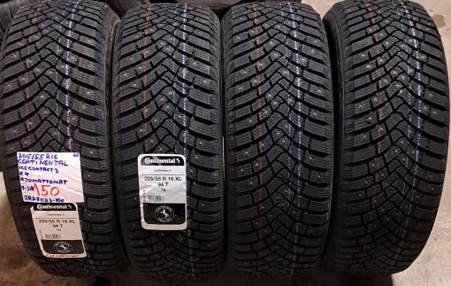 205/55R16 Continental IceContact 3 nasta ajamattomat / 1-3A