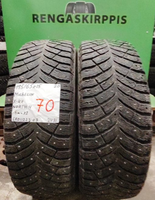 195/65R15 Michelin X-Ice North 4 nasta 6mm / 2V31