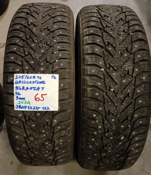 205/60R16 Bridgestone Noranza 1 nasta 9mm / 3V3A