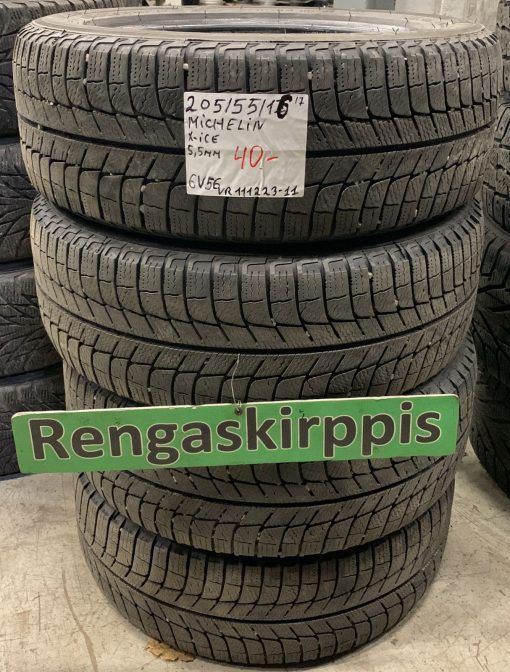 205/55R16 Michelin X-Ice kitka 5,5mm / 6V56