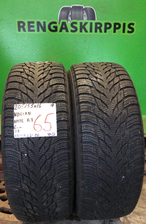 205/55R16 Nokian HKPL R3 kitka 6mm / 4V21