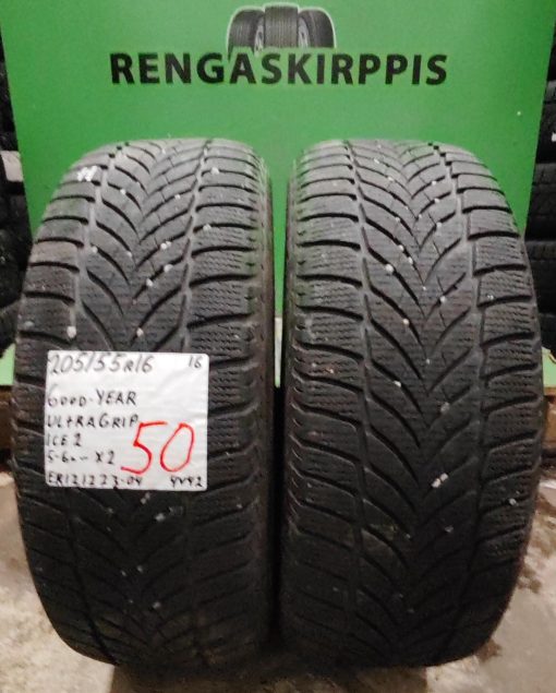 205/55R16 GoodYear UltraGrip Ice 2 kitka 5-6mm / 4V42