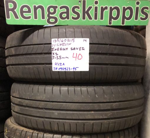 185/60R15 Michelin Energy Saver kesä 5-5,5mm / 4V2A