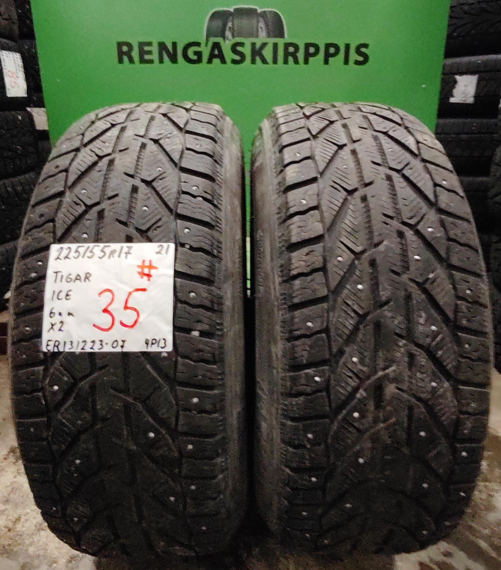 225/55R17 Tigar Ice nasta 6mm # / 4P13