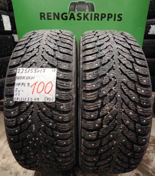 225/55R17 Nokian HKPL 9 nasta 8mm / 5V20