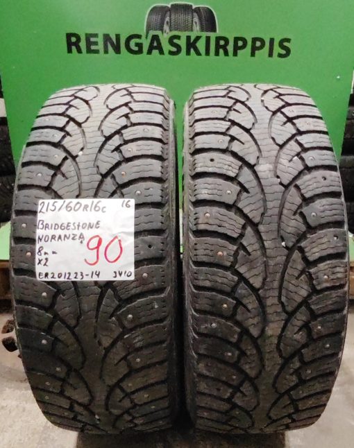 215/60R16C Bridgestone Noranza nasta 8mm / K2