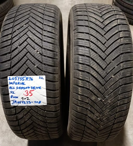 205/55R16 Imperial All Season Drive kesä 8mm / 1-2