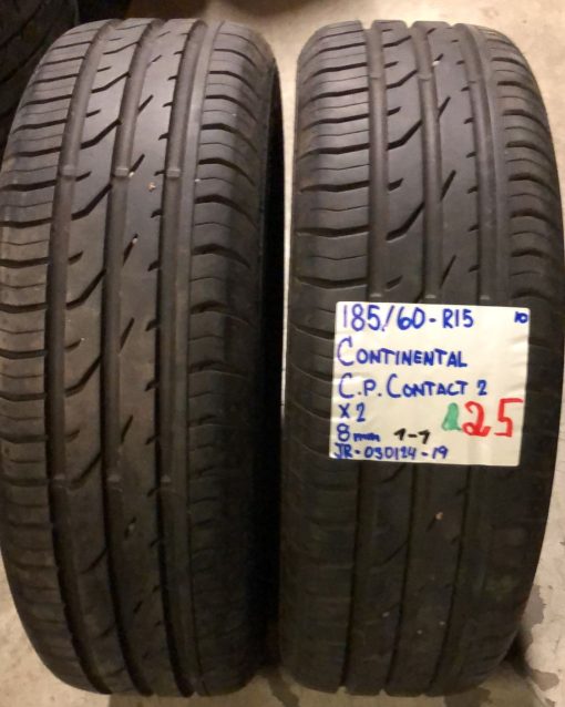 185/60R15 Continental ContiPremiumContact 2 kesä 8mm / 1-1