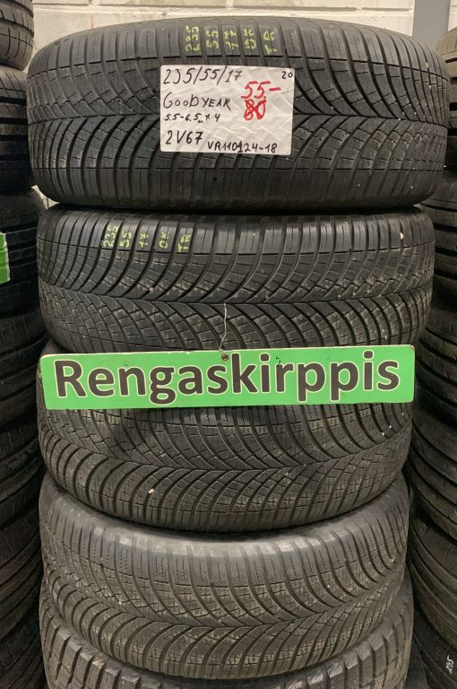 235/55R17 GoodYear Keski-Euroopan kitka 5,5-6,5mm / 2V67