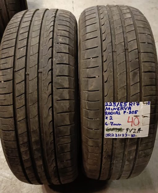 225/55R17 Minerva Radial F-205 kesä 6-7mm / 9V2A