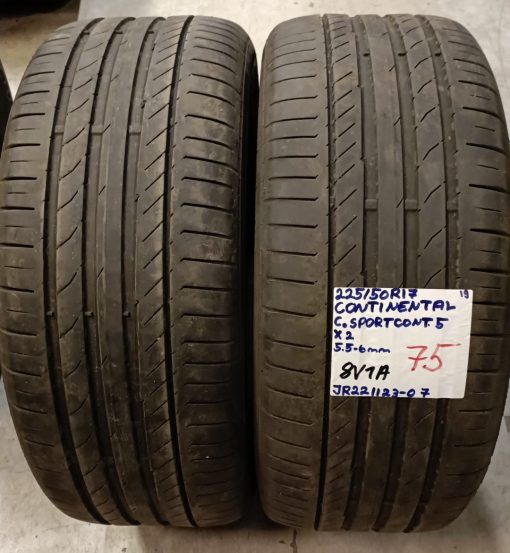 225/50R17 Continental ContiSportContact 5 kesä 5,5-6mm / 8V1A