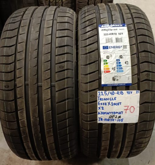 225/40R18 Triangle EffexSport 92Y kesä ajamattomat / 8P2A