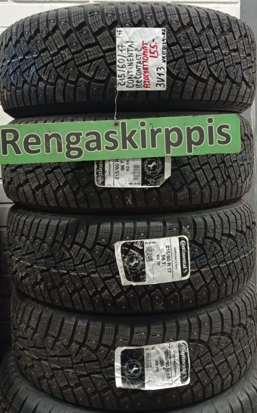 215/60R17 Continental IceContact 2 nasta ajamattomat / 3V13