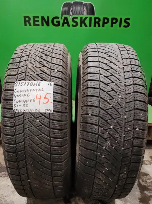 215/70R16 Continental VikingContact 6 kitka 5mm / K3