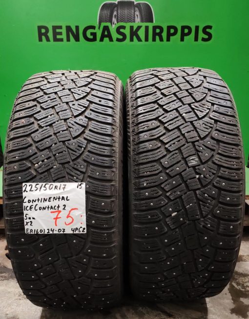 225/50R17 Continental IceContact 2 nasta 5mm / 4P52