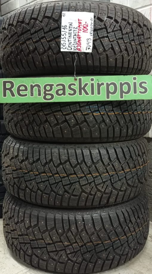 215/55R16 Continental IceContact 2 nasta ajamattomat / 7V43