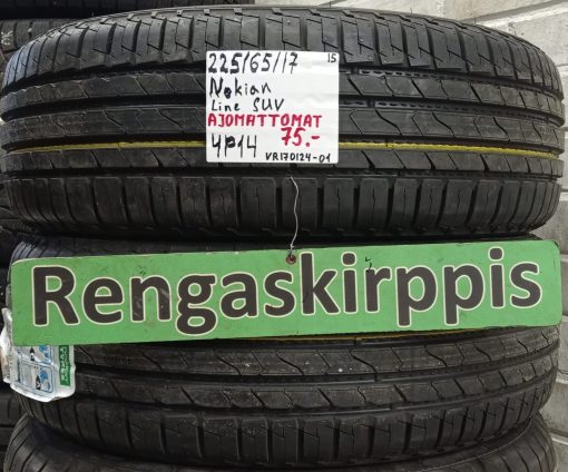 225/65R17 Nokian Line SUV kesä ajamattomat / 4P14
