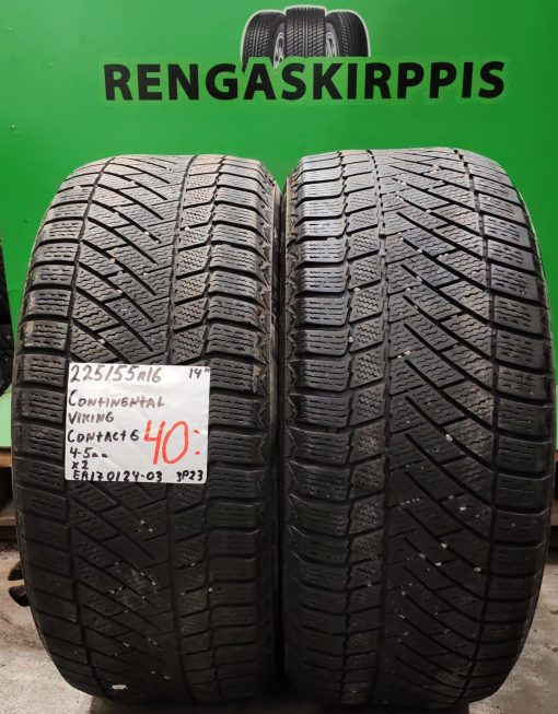 225/55R16 Continental VikingContact 6 kitka 4-5mm / 3P23