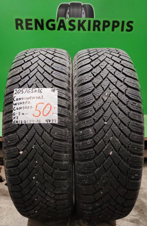 205/65R16 Continental WinterContact kitka 6-7mm / 4V33