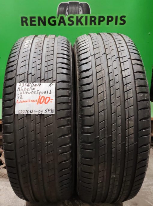 235/60R18 Michelin Latitude Sport 3 kesä ajamattomat / 5P30