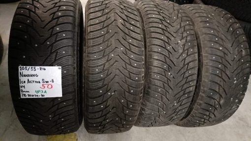205/55R16 Nankang Ice Activa SW-8 nasta 8mm / 4P3A