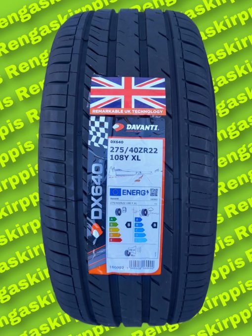 275/40R22 Davanti DX640 108Y XL B, B 70dB/ kesä