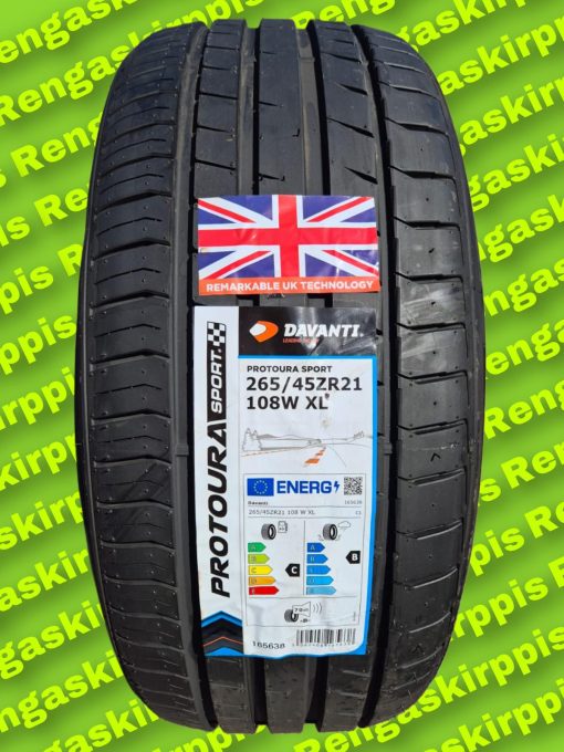 265/45R21 Davanti Protoura Sport 108W XL C, B 70dB/ kesä