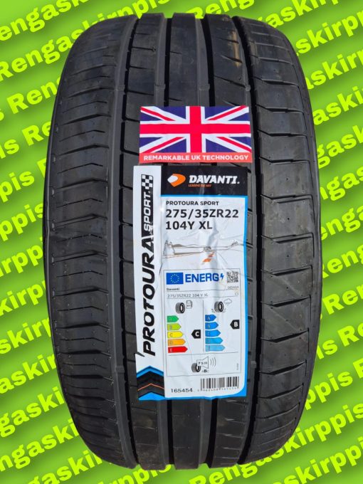 275/35R22 Davanti Protoura Sport 104Y XL C, B 71dB/ kesä