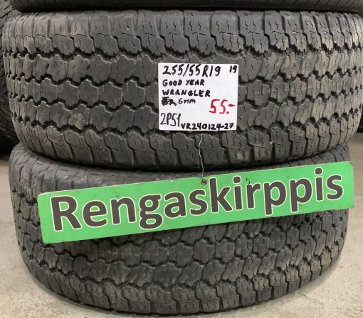 255/55R19 GoodYear Wrangler kesä 6mm / 2P51