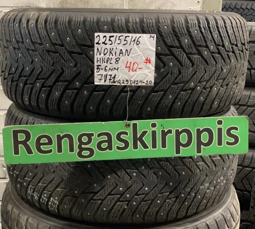 225/55R16 Nokian HKPL 8 nasta 5-6mm / 7V71