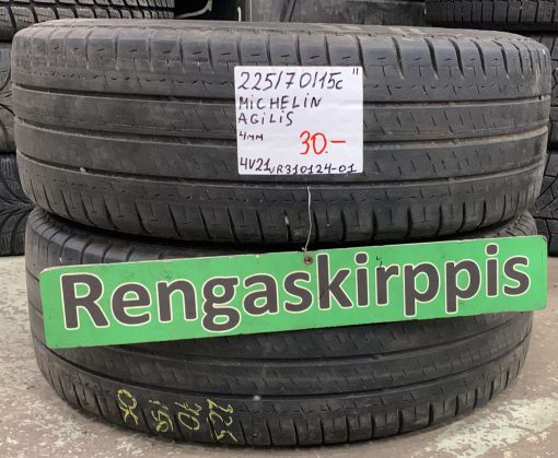 225/70R15C Michelin Agilis kesä 4mm / 4V21